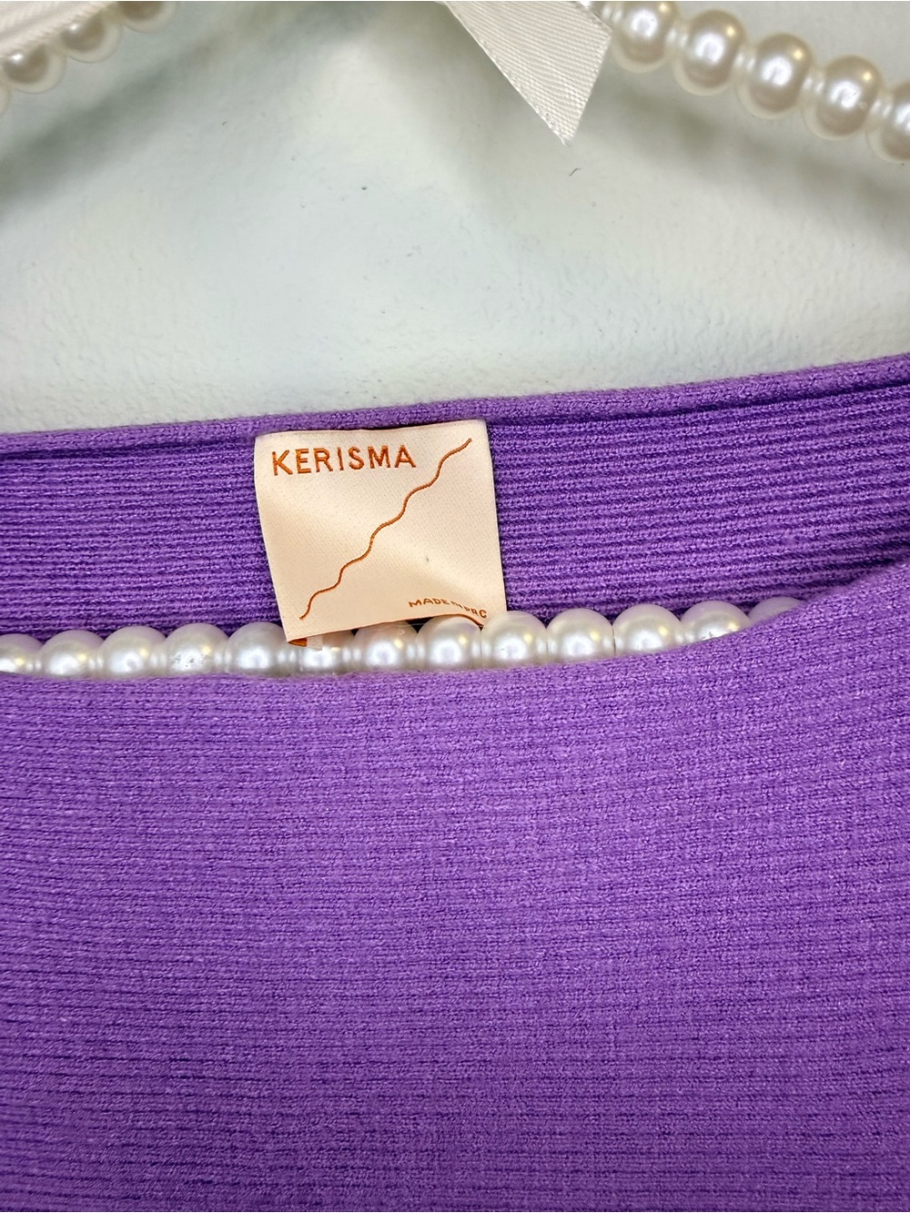 Kerisma Lilac Scoop-Neck Lightweight Knit Sweater - Picture 2 of 6